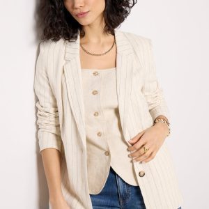 Livingston Pinstripe Blazer