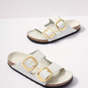 Arizona Big Buckle High Shine Gold Hammered