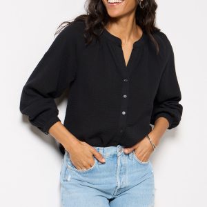 Annie Washed Gauze Top