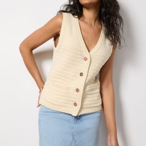 Textured Sweater Vest