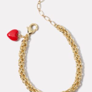 Cleo Heart Charm Bracelet