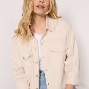 Frankie Stretch Linen Shacket
