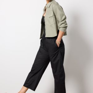 Frankie Stretch Linen Shacket