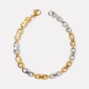Rio Two Tone Chain Bracelet