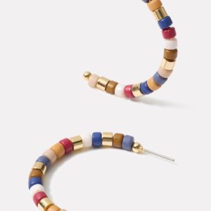 Kiera Beaded Hoop Earring