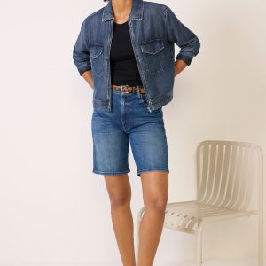 Flap Pocket Zipper Shacket