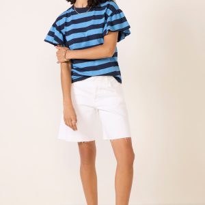 Camille Ruffle Sleeve Top