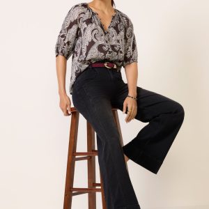 Paisley Blouson Blouse