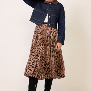 Combo Collar Denim Jacket