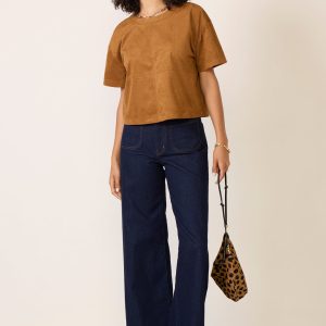 Kimberly Faux Suede Top