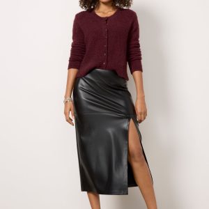 METROPOLITAN LEATHER SKIRT