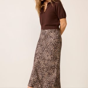 Izabel Leopard Maxi Skirt