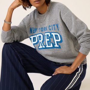 NYC Prep Raglan Crew Sweatshirt