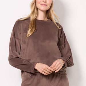 LuxeChic Tucked Sweatshirt