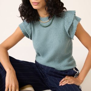 Stasia Flutter Sleeve Pullover