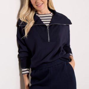 Catherine Half Zip Sweat