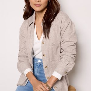 Ruby Brushed Button Down