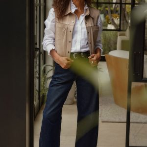 Reagan Faux Suede Vest